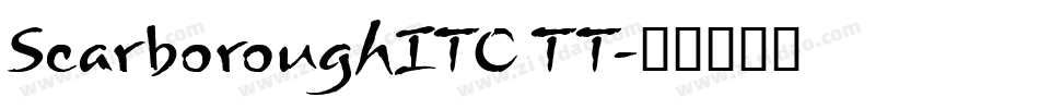 ScarboroughITC TT字体转换